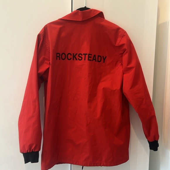 Vintage APC red "rocksteady" rain jacket size Large. - Picture 2 of 6
